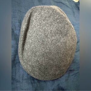 Mens Dockers, 100% Wool  Ascot Style Cabbie Newsboy Flat Hat Cap Gray Size L/XL